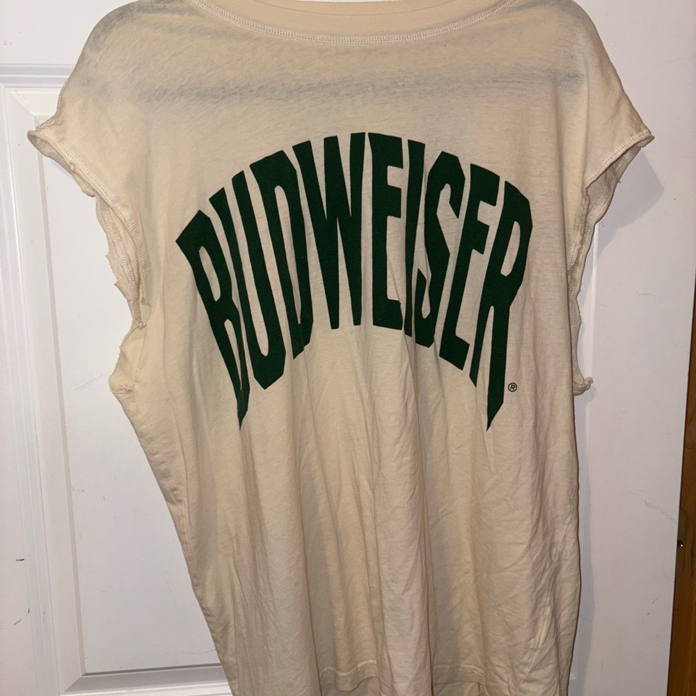 Budweiser Cream Graphic Top